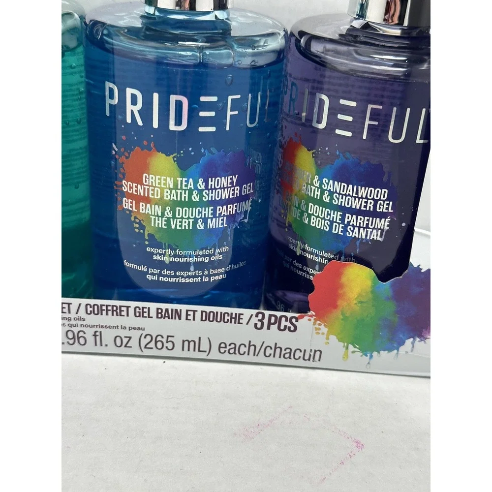 prideful bath & shower set 3 pack‎ 8.96 oz each